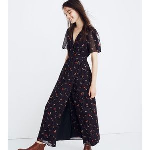 Madewell tulip-sleeve maxi dress in sweet blossoms
